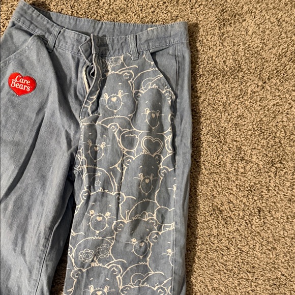 SHEIN Blue Flare Jeans Care Bear Pattern - Picture 3 of 5